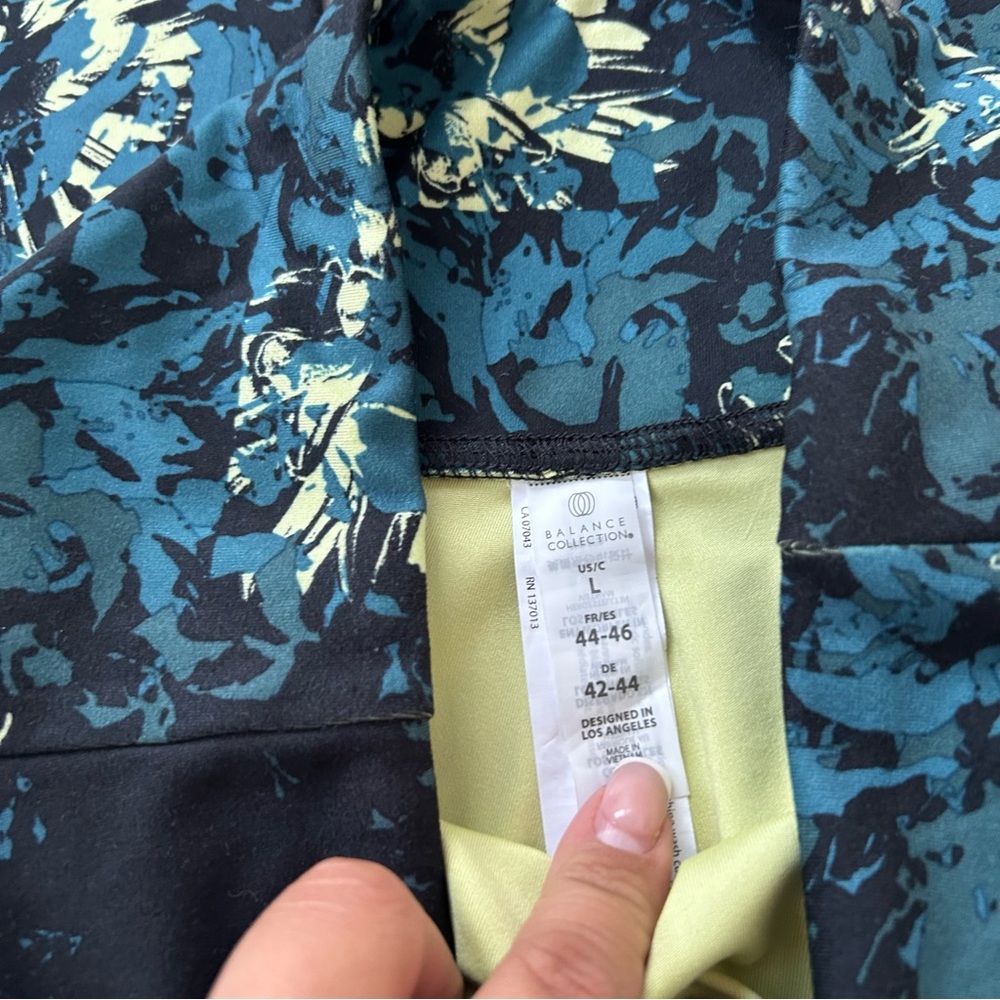 Balance Collection Buttery Soft Floral Patterned Leggings High rise NWT - Picture 2 of 2